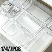 Divider 7PCS Drawer Box Desk Organizer Kitchen