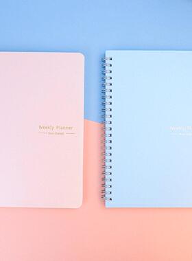 议程52周计画卷笔记本A5自动填充日记