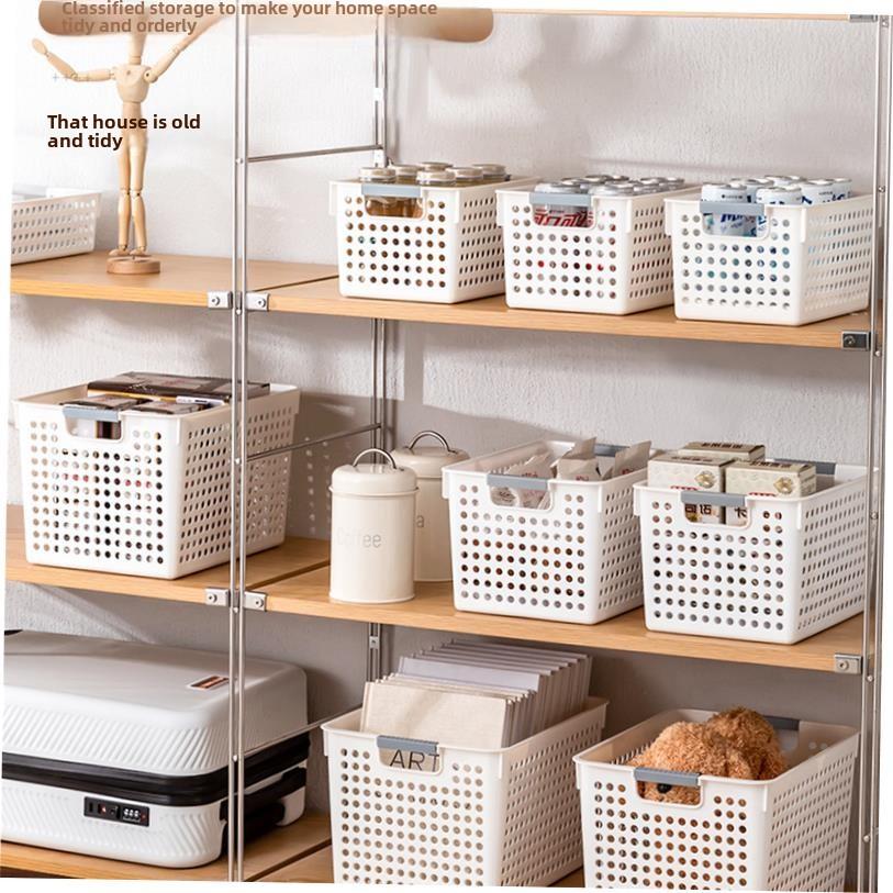 Plastic tabletop toy storage basket A4 document book materi