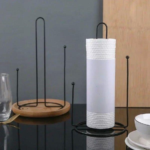 Kitchen Convenience Tools Roll Holder Iron Black Paper