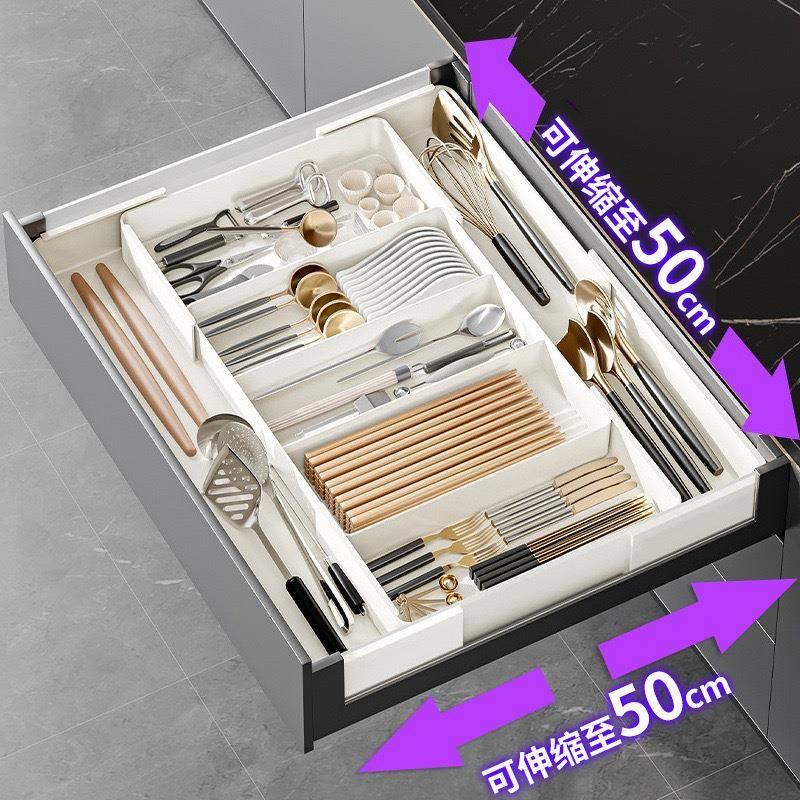 Drawer Cutlery Utensils Tray Store Organizer Drawer Kitchen