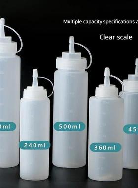 Large Squeeze Condiment Bottles with Nozzles Ketchup BBQ Sau
