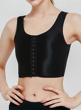 Women Chest Binder Breathable Chest Breast Binder Side Buckl