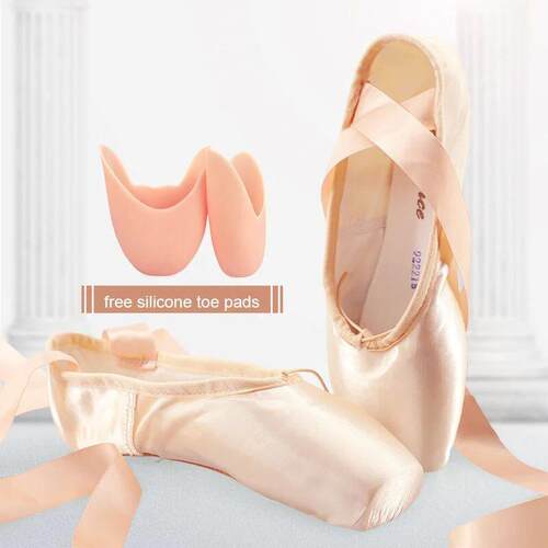 Sales Satin Ballet Pointe Shoes Professional Girls Ladies Ba