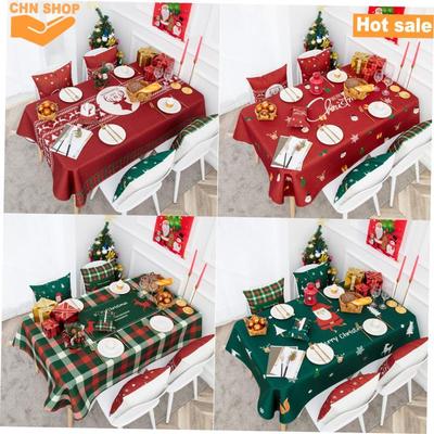 Christmas tablecloth waterproof Christmas decorat tablecloth