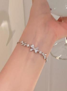 Bow bracelet women蝴蝶结抽拉手錬女小众超闪抽拉手环bracelets