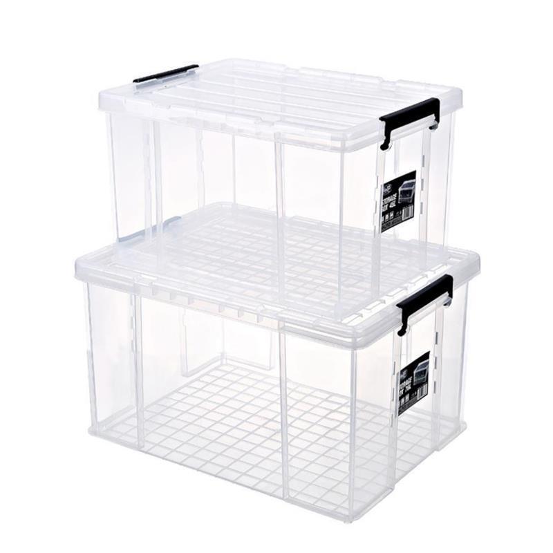 Storage box plastic box transparent dormitory organize boxes