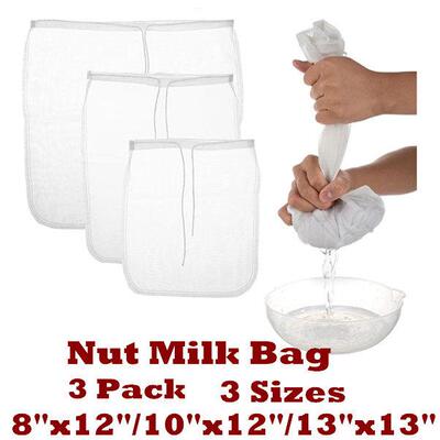 Nut Milk Bag Nylon Cheese Cloth Bag Strainer Almond Filter