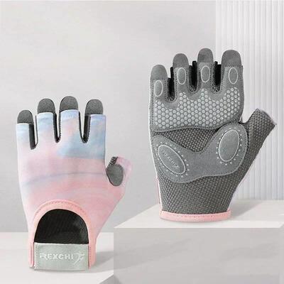 Cycling Gloves Women Fitness Gloves Gym Weightlifting Yoga B