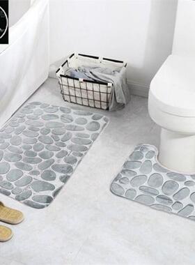 European and American head carpet toilet mat set bathroom