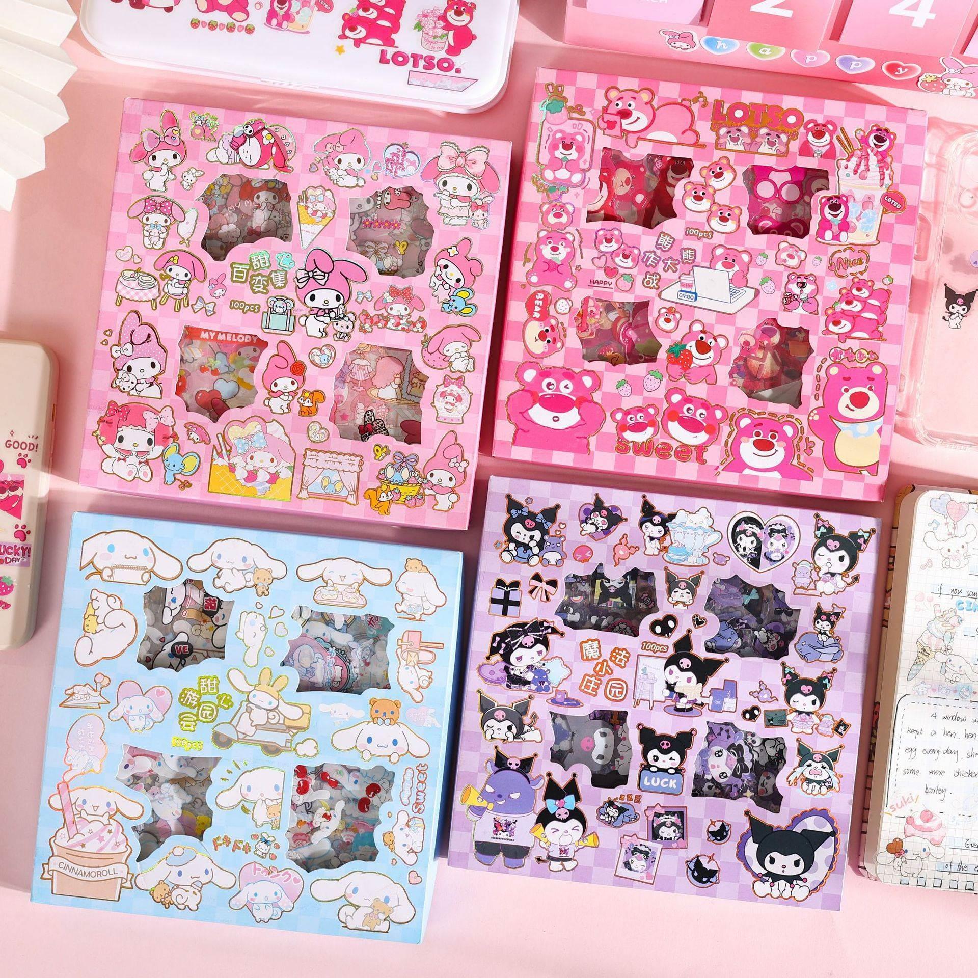 sanrio sticker cinnamoroll kuromi stickers bear cute贴纸pvc