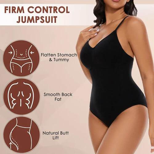 Seamless Bodysuit Shapewear Women Racerback Tank Top Tummy