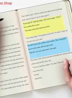 8PCS/Pack Clear Bookmark Guided Reading Highlight Strips Col