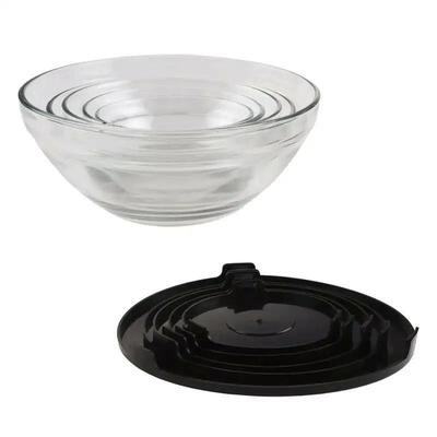 Glass Food Storage Containers with Snap Lids 10 Pieces Set b