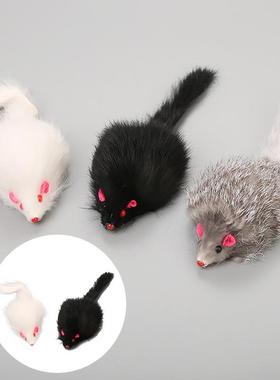 1Pcs False Mouse Cat Pet Toys Cat Long-haired Tail Mice Mous
