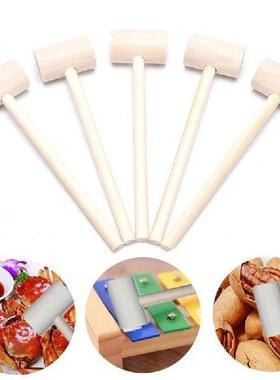 5 PCS Mini Wooden Hammer Ball Toy Hitting Replacement Wood