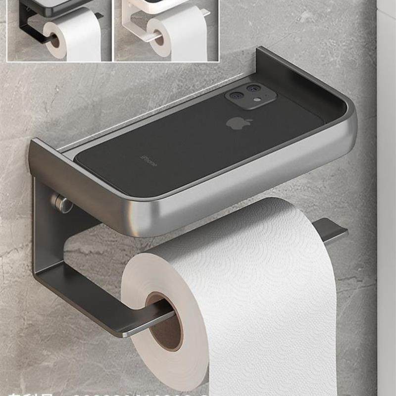 Toilet Tissue Paper Holder Shelf Bathroom kitchen Towel Roll