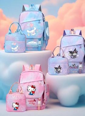 3pc Cute Backpack Set - Kuromi Hello Kitty Cinnamoroll Backp