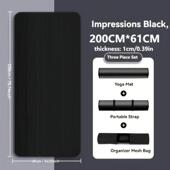 mat perfec non rubber NBR durable yoga black slip thick