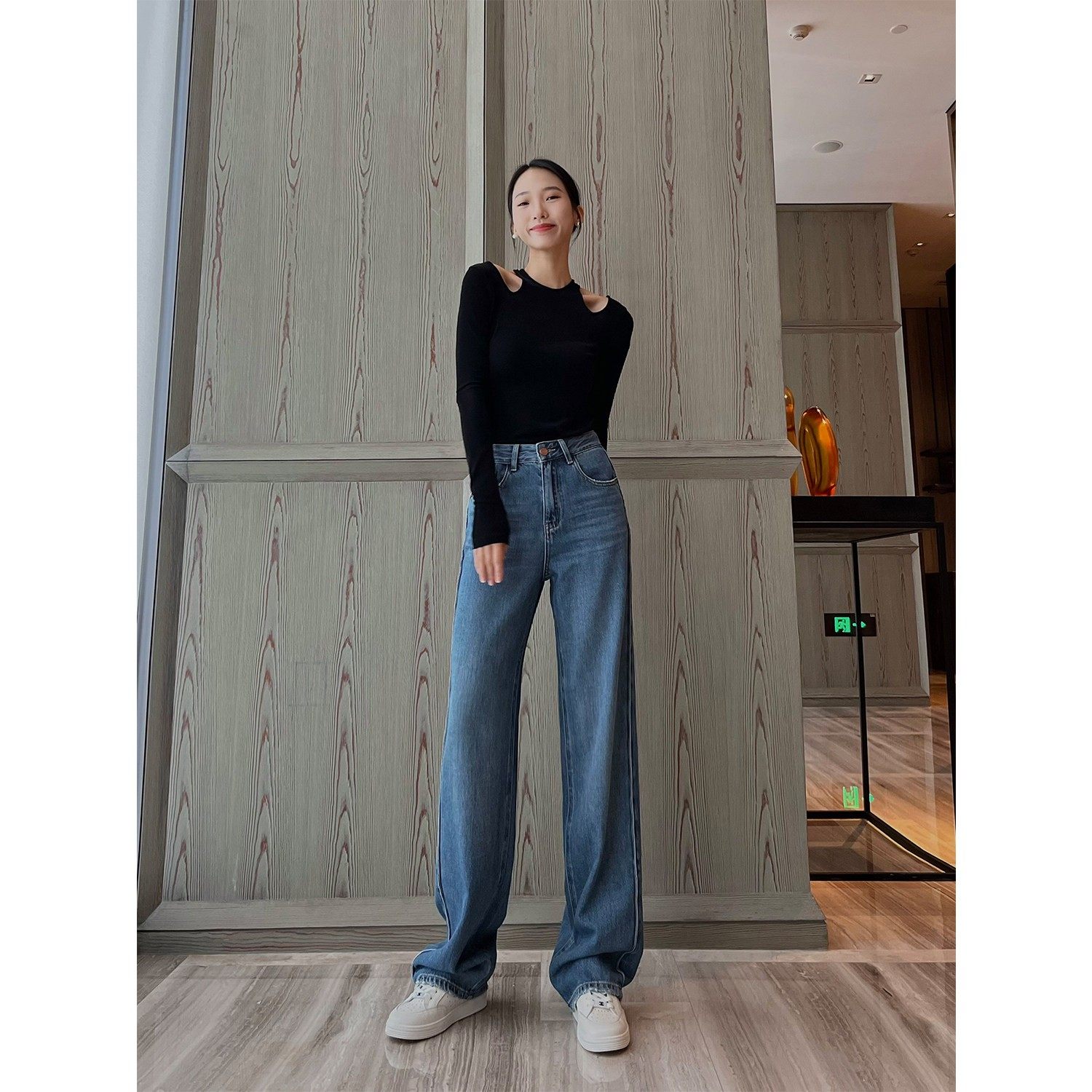 遮肉神器高腰宽松直筒牛仔裤女春季阔腿垂感显瘦拖地休闲遮胯长裤,女装/女士精品,牛仔裤,淘宝优惠券,粉丝福利购,淘宝优惠卷