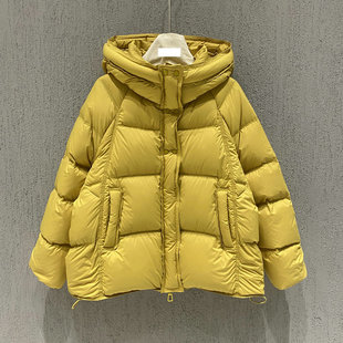 专柜高端零压感极寒90%白鸭绒加厚连帽羽绒服女2025冬季 保暖外套