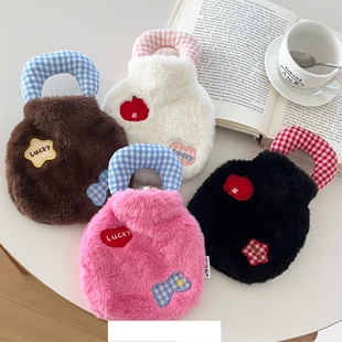 注水热水袋带保护套暖脚注水式暖水袋学生宿舍加厚防爆灌水暖手宝