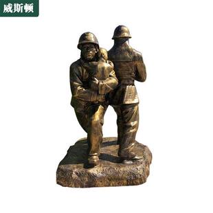 玻璃钢民俗人物雕塑农耕仿铸铜公园商业街园林定制可D打印