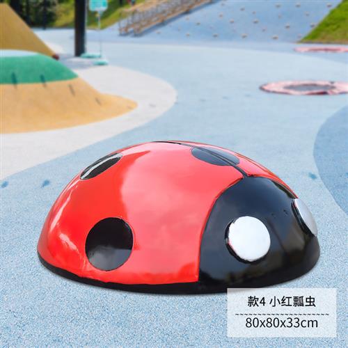 卡通瓢虫摆件户外玻璃钢昆虫雕塑园林景观小区幼儿园商场装饰美陈