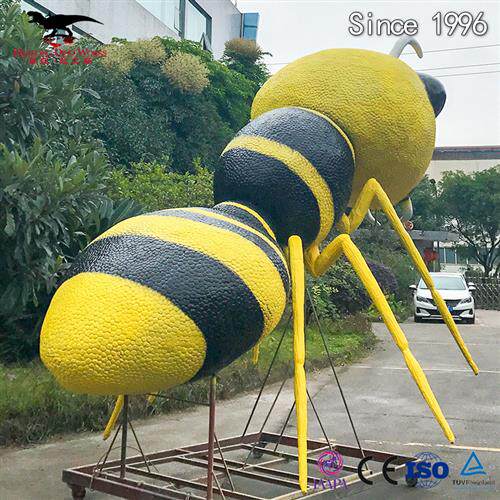巨型仿真昆虫道具模型制作工业园软体硅胶动态蚂蚁模型摆件