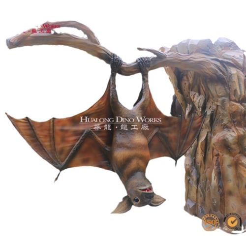 动物模型仿真动物枯树倒挂蝙蝠厂家直销户外主题乐园人气打卡摆件