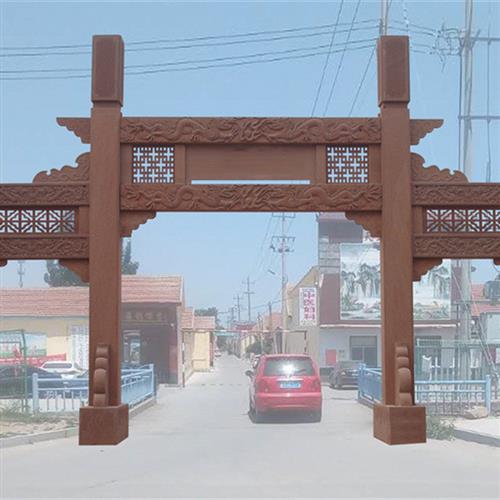 石门楼雕刻村口石材门楼图片大全恒旺石雕门楼牌坊制作价格