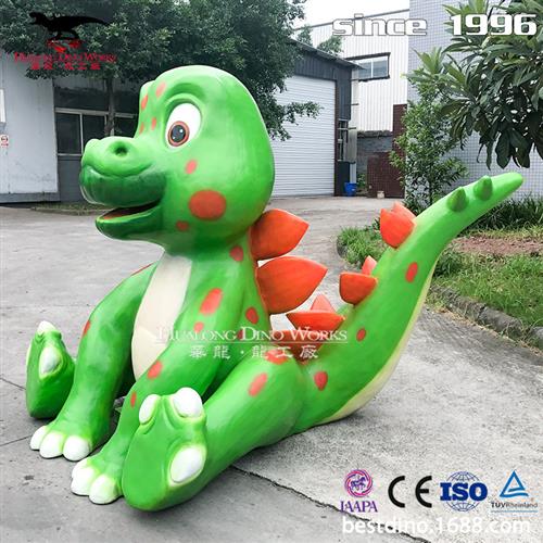 大型机械硅胶电动可爱卡通恐龙玩具模型摆件卡通玩偶娃娃模具制作