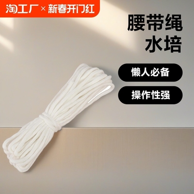 吸水棉绳水培自吸懒人花盆绿萝包芯涤棉线腰带绳装饰挂毯手工编织