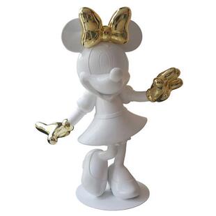 电镀米奇玻璃钢雕塑卡通人物动漫米老鼠米妮潮牌落地装 饰大摆件