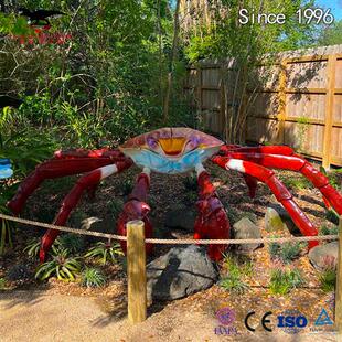 畅销款仿真海洋生物模型放大版大闸蟹章鱼巨齿鲨专业定制工厂年