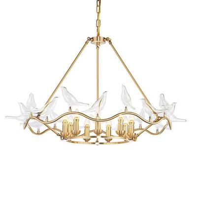 后现代客厅吊灯简约卧室餐厅灯美式创意书房客房家用中山灯具