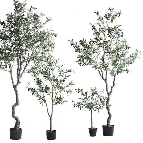 仿真植物橄榄树北欧风造型绿植盆栽家具室内装饰摆件高仿真仿真花