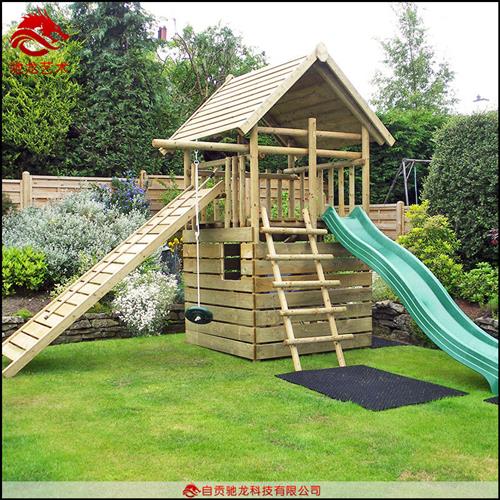 四川儿童木艺游乐防腐木无动力乐园攀爬滑梯游玩公园木质工艺装置