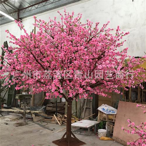 仿真桃花树仿真植物人造景观假樱花树大型仿真装饰树包柱树定做