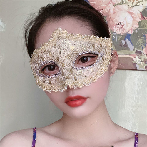 蕾丝性感面具女半脸公主面罩