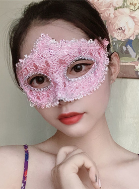 网红化妆舞会面具成人性感蕾丝情趣面罩夜店女王酒吧舞台表演道具