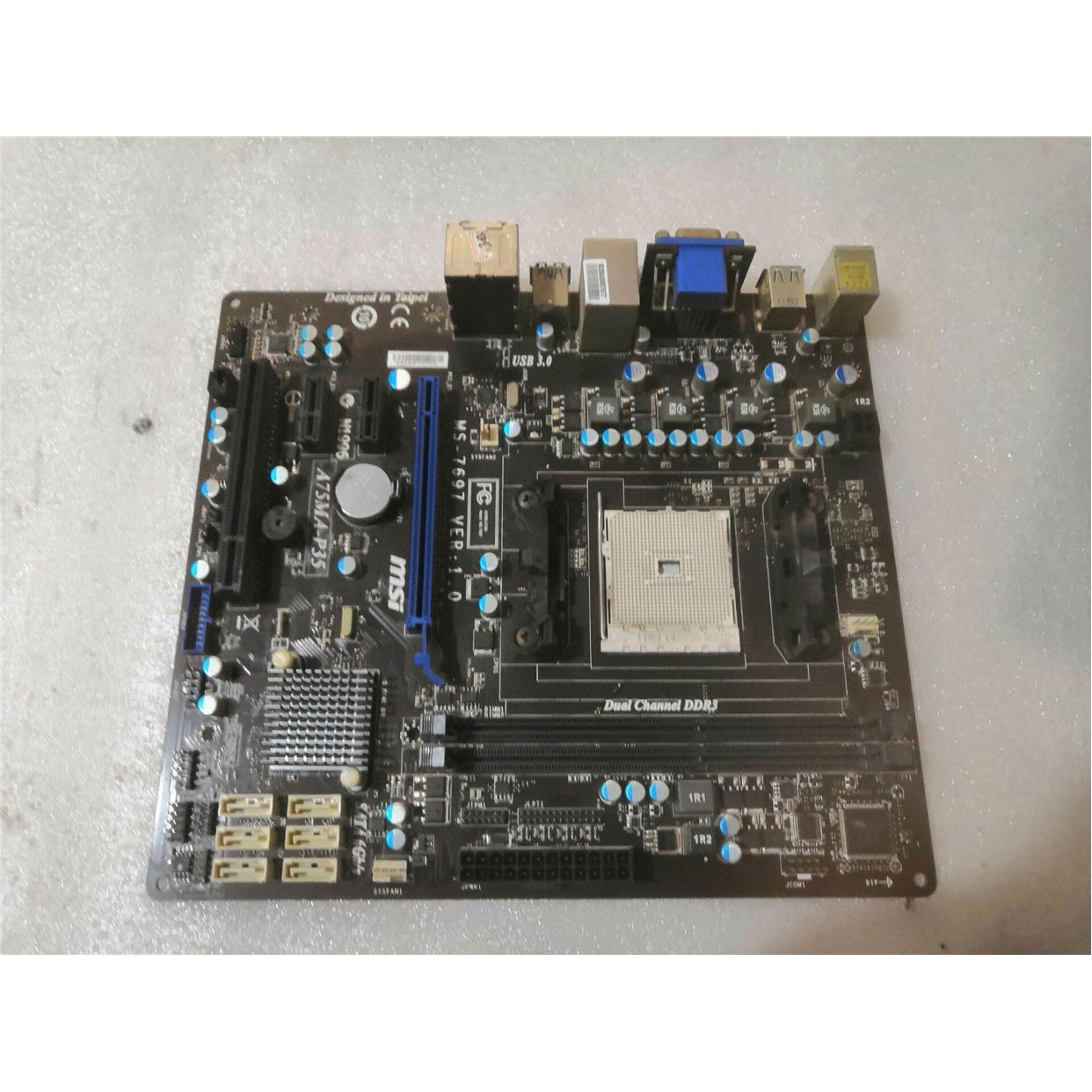 微星A75MA-P35 DDR3内存 FM1接口A75 全固态集成板