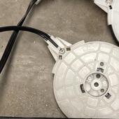 适用于熊猫空调开关鼓风机开关风向模式 冷暖开关旋钮拉线总成