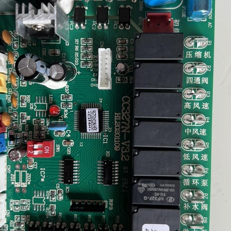 光腾热泵单系统主板GT4512,CC327N-V3.2显示屏GT4538