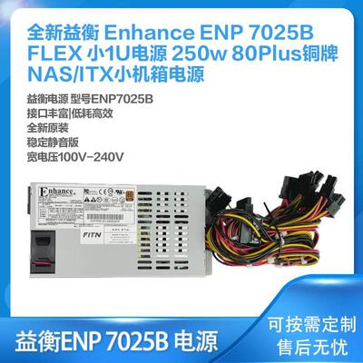 全新益衡 Enhance ENP 7025B/7020B FLEX 电源 NAS 250W ITX 静音