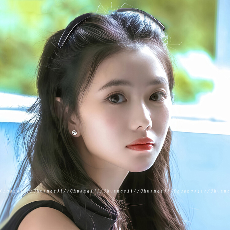 蓬松高颅顶发梳插梳绝美侧边刘海发夹女2025新款高端碎发整理神器
