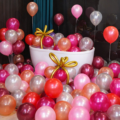 珠光气球生日派对婚礼开业布置