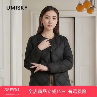 优美世界旗下女装冬季薄款羽绒服LM4Y9006