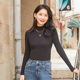 春季 薄款 半高圆领修身 umisky优美世界女装 打底针织毛衫 VK1J1006