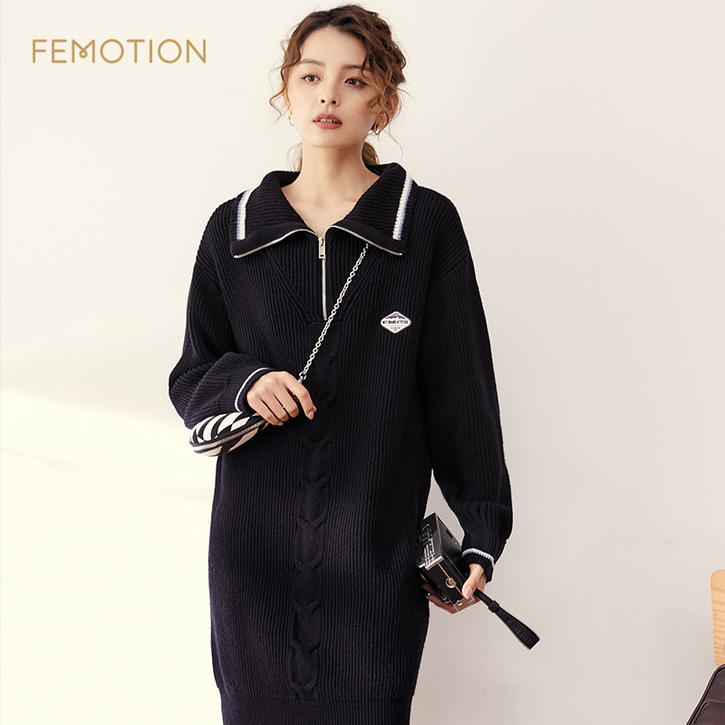 芬岸女装毛衫T恤连衣裙